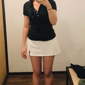 aeropostale white tennis golf mini athletic skirt